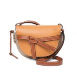 Loewe Women Small Gate Bag in Soft Calfskin-Brown