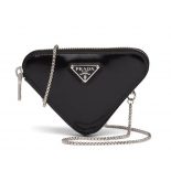 Prada Women Brushed Leather Mini-Pouch