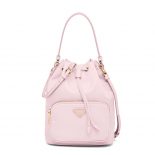 Prada Women Duet Re-Nylon Shoulder Bag-Pink