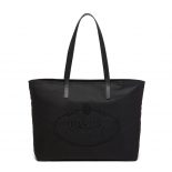 Prada Women Nylon Tote with Embroidered Logo