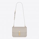 Saint Laurent YSL Women LE Carre Satchel in Box Saint Laurent Leather-White