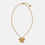 Versace Women Palazzo Dia Crystal Pendant Necklace