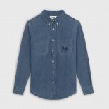 Celine Women Cowboy Shirt Sulky in Light Denim