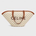 Celine Women Medium Couffin Bag in Triomphe Canvas Celine Print