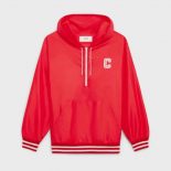 Celine Women Windbreaker in Lightweight Nylon-Red