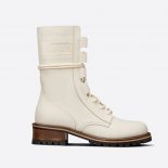 Dior Women Quest Boot White Embossed Calfskin