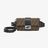 Fendi Women Baguette Brown Fabric Bag