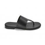 Loewe Women Anagram Flip Flop in Calfskin-Black