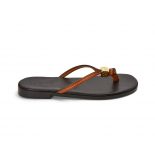 Loewe Women Dice Flip Flop in Calfskin-Black