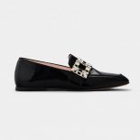 Roger Vivier Women Mini Broche Vivier Buckle Loafers in Patent Leather-Black
