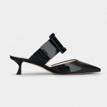 Roger Vivier Women Viv’ In The City Mules in Patent Leather-Black