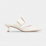 Roger Vivier Women Viv’ In The City Mules in Patent Leather-White