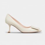 Roger Vivier Women Viv’ In The City Pumps in Patent Leather-White