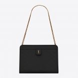 Saint Laurent YSL Women Victoire Baby Clutch in Leather-black