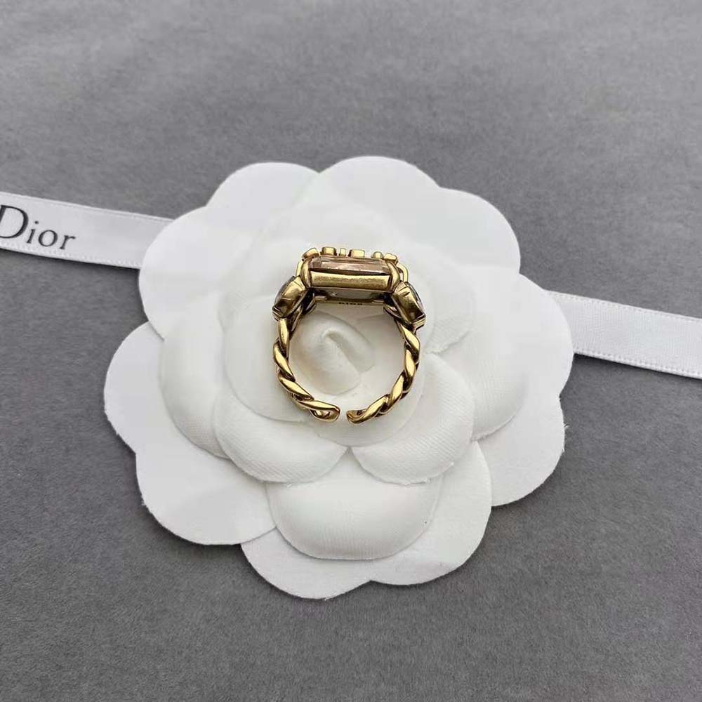 J'adior ring Dior Metallic size L UK in Metal - 41572628