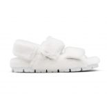 Prada Women Movement and Comfort Come Together Shearling Sandals