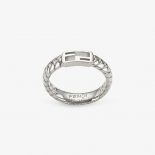 Fendi Women Baguette Ring Colored Ring-Silver
