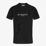 Givenchy Men Paris Destroyed T-Shirt-Black