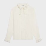 Celine Women Loose Shirt in Broderie Anglaise
