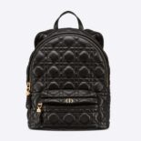 Dior Women Small Dior Backpack Black Cannage Lambskin
