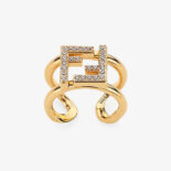 Fendi Women FF Gold-Colored Ring