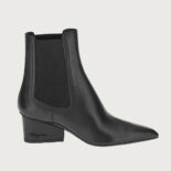 Salvatore Ferragamo Women Chelsea Boot in 55mm Heel-Black