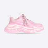 Balenciaga Women Triple S Faded Sneaker in Pink