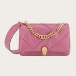 Bvlgari Women Serpenti Cabochon Crossbody Bag-Pink