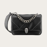 Bvlgari Women Serpenti Cabochon Crossbody Mini Bag-black