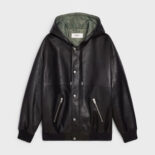 Celine Women Oversized Blouson Jacket in Calfskin-Black