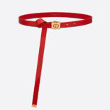 Dior Women Diorpolytechnique Belt Bright Red Smooth Calfskin 17 MM