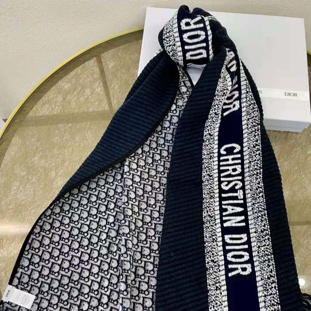 Dior Oblique University Reversible Scarf