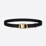 Dior Women Saddle Belt Black Jacquard 20 MM