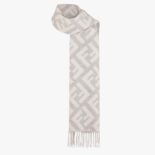 Fendi Women Long Scarf with Fringed Edges