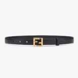 Fendi Women Thin Belt with Loop and FF Stud Buckle