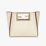 Fendi Women Way Small Made of Camellia-Colored Leather Bag-white