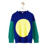 Loewe Women Circle Intarsia Sweater in Wool