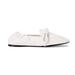 Loewe Women Flamenco Slipper in Lambskin-White