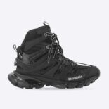 Balenciaga Women Track Hike Sneaker in Black Mesh and Nylon