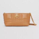 Burberry Women Small Quilted Lambskin Soft Lola Bag-brown