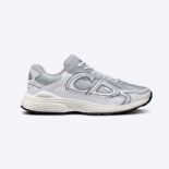 Dior Men B30 Sneaker Gray Mesh and White Technical Fabric