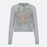 Dior Women Chez Moi Sweater Gray Cashmere