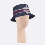 Dior Women Dioralps Small-brim Bucket Hat Blue Three-Tone Technical Fabric