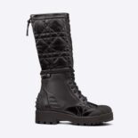 Dior Women Dioriron Boot Black Quilted Cannage Calfskin