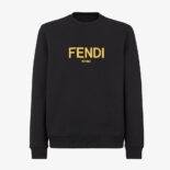 Fendi Men Long-Sleeved Crew-Neck Sweatshirt