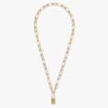 Fendi Women Necklace with Fendi O’Lock Mesh and Padlock-Shaped Pendant