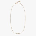 Fendi Women Signature Gold-colored Nnecklace Clip Closure