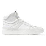 Jimmy Choo Men Hawaii Hi Top/M White Calf Leather High Top Trainers