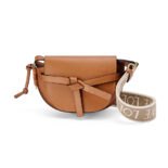 Loewe Women Mini Gate Dual Bag in Soft Calfskin and Jacquard