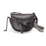 Loewe Women Small Gate Bag in Soft Calfskin and Jacquard